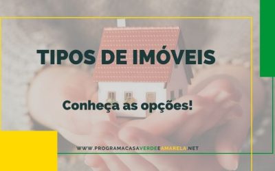 Quais são as opções de tipos de imóveis?